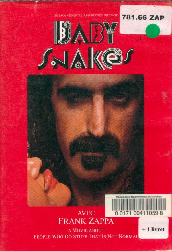 Livrenpoche : Frank Zappa - Baby Snakes - A Movie About People Who Do Stuff That Is Not Normal - Frank Zappa - DVD