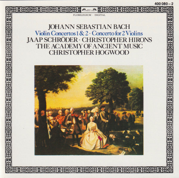 Livrenpoche : Johann Sebastian Bach / Jaap Schröder . Christopher Hirons - The Academy Of Ancient Music, Christopher Hogwood - Violin Concertos 1 & 2 . Concerto For 2 Violins - Johann Sebastian Bach / Jaap Schröder . Christopher Hirons - CD