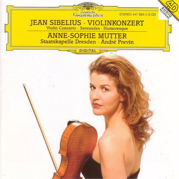 Livrenpoche : Jean Sibelius - Anne-Sophie Mutter, Staatskapelle Dresden, André Previn - Violinkonzert - Jean Sibelius - CD