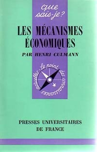 Livrenpoche : Les mécanismes économiques - Henri Cullmann - Livre