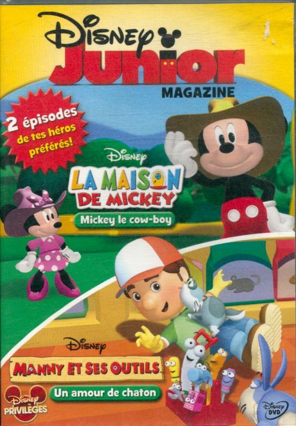 Livrenpoche : Disney junior la maison de mickey mickey le cow boy & manny et ses outils un amour de chaton - XXX - DVD