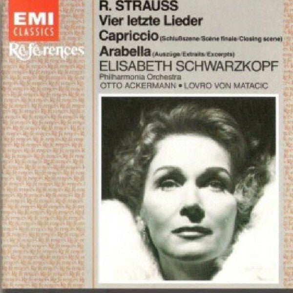 Livrenpoche : R. Strauss, Elisabeth Schwarzkopf, Otto Ackermann, Philharmonia Orchestra - Vier Letzte Lieder, Capriccio Closing Scene - Philharmonia Orchestra, Elisabeth Schwarzkopf, R. Strauss, Otto Ackermann - CD