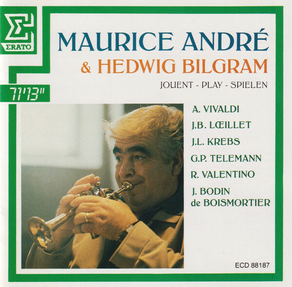 Livrenpoche : Maurice André, Hedwig Bilgram, A. Vivaldi, J.B. Loeillet, J.L. Krebs, G.P. Telemann, R. Valentino, J. Bodin de Boismortier - Maurice André & Hedwig Bilgram Jouent - Play- Spielen - Vivaldi, Maurice André, Hedwig Bilgram - CD