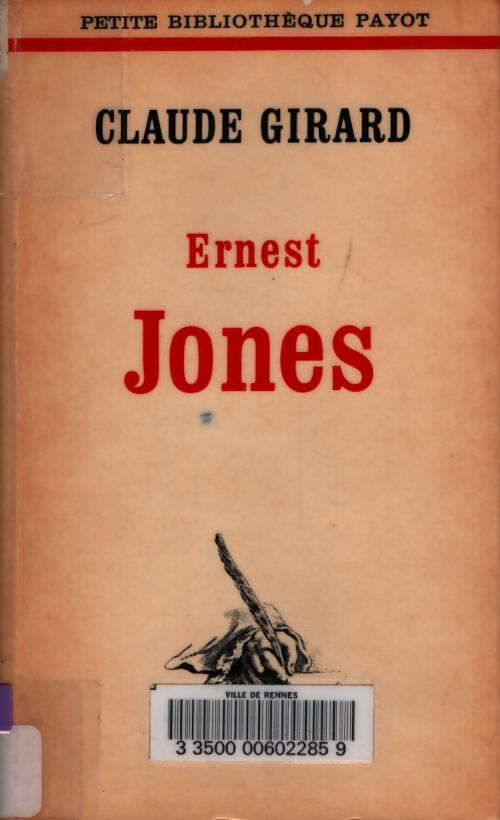 Ernest Jones - Girard - Livre