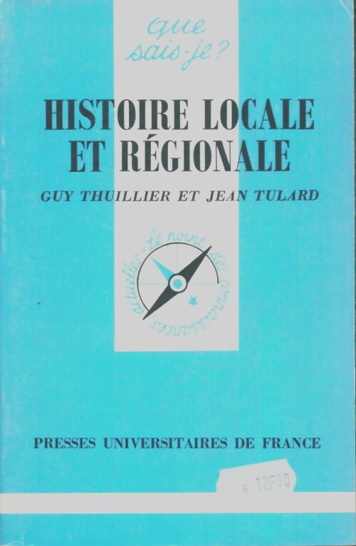 Livrenpoche : Histoire locale et régionale - Jean Tulard - Livre