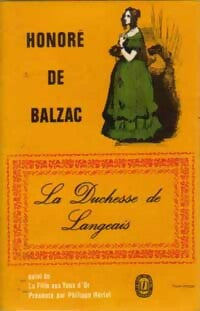 Livrenpoche : La duchesse de Langeais / La fille aux yeux d'or - Honoré De Balzac - Livre