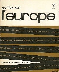 Ecrits sur l'Europe - Inconnu -  Ecrits - Livre