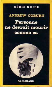 Livrenpoche : Personne ne devrait mourir comme ça - Andrew Coburn - Livre