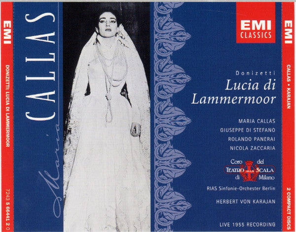 Livrenpoche : Donizetti*, Maria Callas, Giuseppe di Stefano, Rolando Panerai, Nicola Zaccaria, Coro Del Teatro Alla Scala Di Milano*, RIAS Sinfonie-Orchester Berlin*, Herbert von Karajan - Lucia Di Lammermoor (Live - Maria Callas, Herbert Von Karajan, Donizetti, Giuseppe di Stefano, Rolando Panerai, Nicola Zaccaria, Coro Del Teatro Alla Scala Di Milano, RIAS Sinfonie-Orchester Berlin - CD