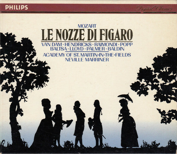 Livrenpoche : Mozart, - Le Nozze Di Figaro - Mozart, Academy Of St. Martin-in-the-Fields, Neville Marriner, Van Dam, Hendricks, Raimondi, Popp, Baltsa, Lloyd, Palmer, Baldin - CD