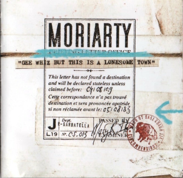 Livrenpoche : Moriarty - Gee whiz but this is a lonesome town - MoriArty (3) - CD