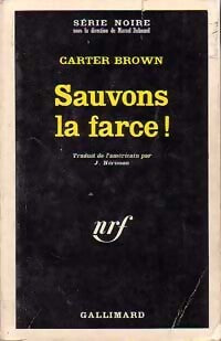Livrenpoche : Sauvons la farce ! - Carter Brown - Livre