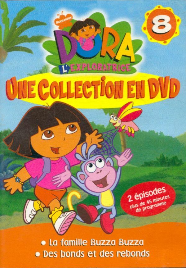 Livrenpoche : Dora l'exploratrice Volume 8 : La famille Buzza Buzza / Des bonds et des rebonds - XXX - DVD