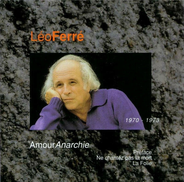 Livrenpoche : Léo Ferré - Amour Anarchie  - Léo Ferre - CD