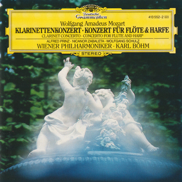 Livrenpoche : Wolfgang Amadeus Mozart - Alfred Prinz ? Nicanor Zabaleta ? Wolfgang Schulz (3) ? Wiener Philharmoniker ? Karl Böhm - Klarinettenkonzert (Clarinet Concerto) - Konzert Für Flöte & Harfe (Concerto for F - Wolfgang Amadeus Mozart - CD