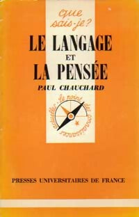 Le langage et la pensée - Paul Chauchard - Livre