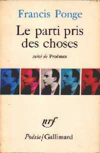 Livrenpoche : Le parti pris des choses / 12 petits écrits / Proêmes - Francis Ponge - Livre