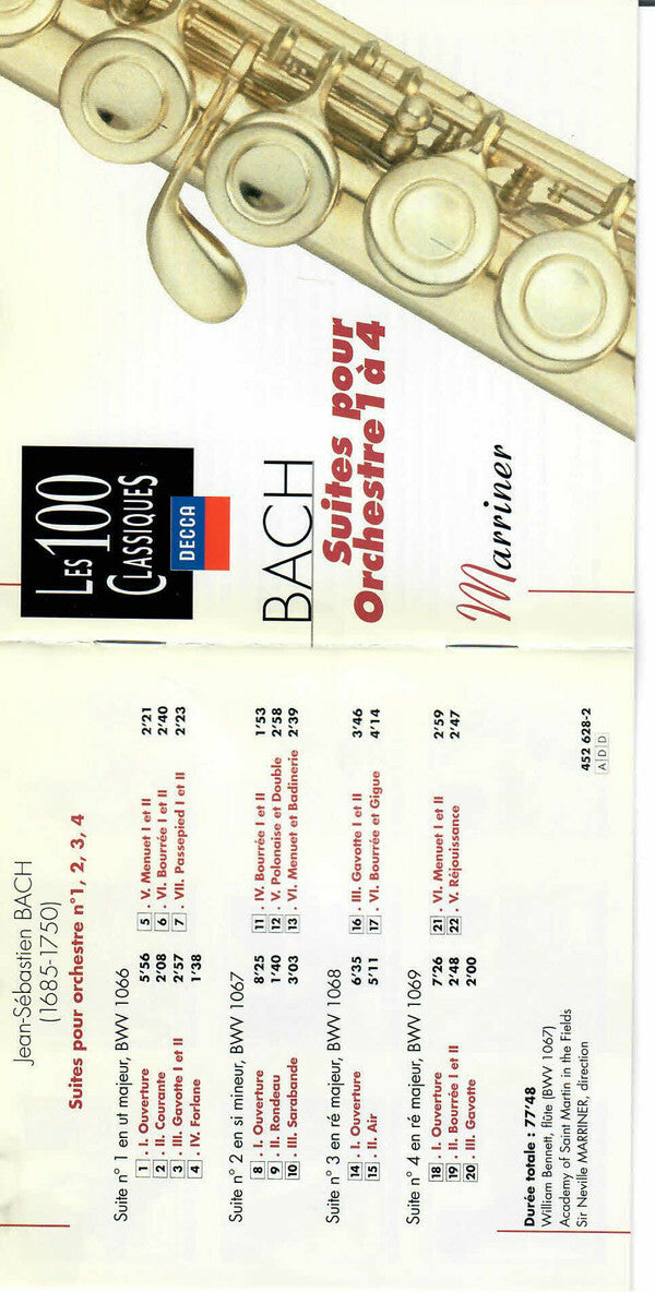 Livrenpoche : Johann Sebastian Bach - Las 4 Suites Orquestales - Johann Sebastian Bach - CD