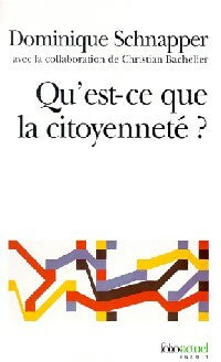 Livrenpoche : Qu'est-ce que la citoyenneté ? - Dominique Schnapper - Livre