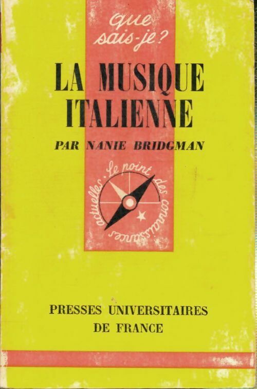 Livrenpoche : La musique Italienne - Nadine Bridgman - Livre