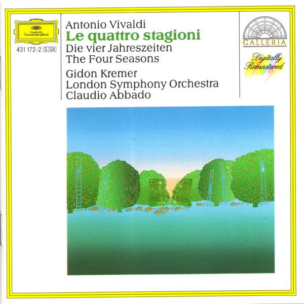 Livrenpoche : Antonio Vivaldi, Gidon Kremer, London Symphony Orchestra*, Claudio Abbado - Le Quattro Stagioni - London Symphony Orchestra, Antonio Vivaldi, Claudio Abbado, Gidon Kremer - CD