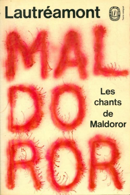 Livrenpoche : Les chants de Maldoror - Comte Isidore De Lautréamont - Livre