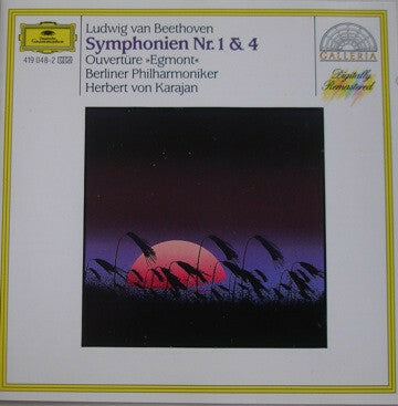 Livrenpoche : Ludwig van Beethoven / Herbert von Karajan / Berliner Philharmoniker - Symphonien Nr. 1 & 4 / Ouvertüre Egmont - Ludwig van Beethoven, Herbert Von Karajan, Berliner Philharmoniker - CD