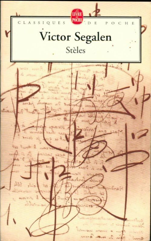 Livrenpoche : Stèles - Victor Segalen - Livre