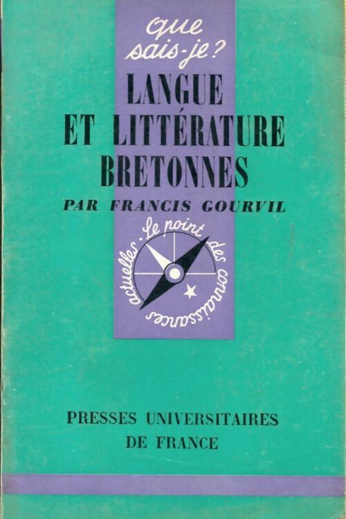 Livrenpoche : Langue et littérature bretonnes - Francis Gourvil - Livre
