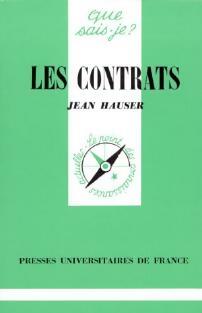 Livrenpoche : Les contrats - Jean Hauser - Livre