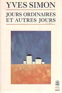 Livrenpoche : Jours ordinaires et autres jours - Yves Simon - Livre