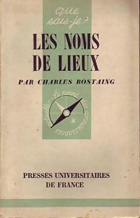 Livrenpoche : Les noms de lieux - Charles Rostaing - Livre