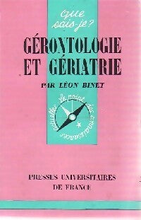 Livrenpoche : Gérontologie et gériatrie - Léon Binet - Livre