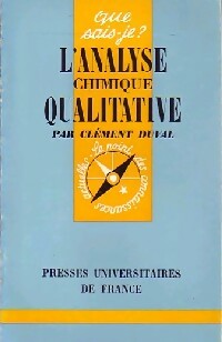 Livrenpoche : L'analyse chimique qualitative - Clément Duval, H. Mathieu - Livre