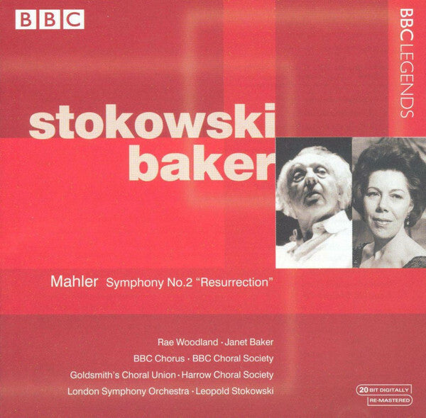 Livrenpoche : Mahler, Rae Woodland, Janet Baker, Bbc Chorus, Bbc choral society, Goldsmith's choral union, harrow choral society, london symphony orchestra*, leopold stokowski - symphony no. 2 resurrection - London Symphony Orchestra, Mahler, Rae Woodland, Janet Baker, Goldsmith's Choral Union, Harrow Choral Society, Leopold Stokowski - CD