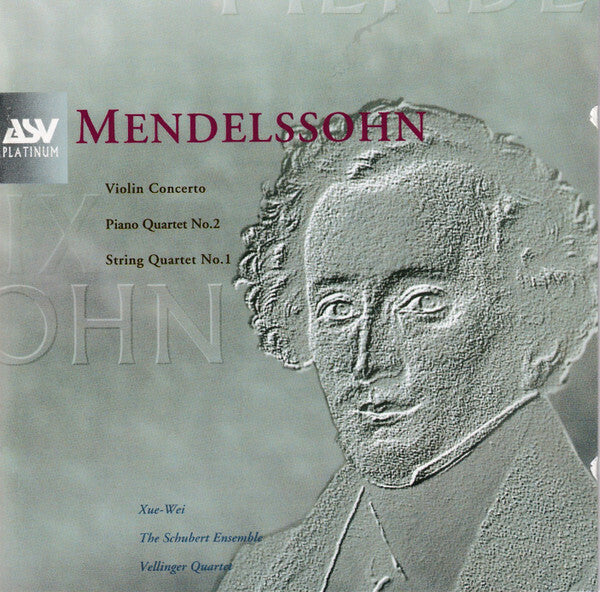 Livrenpoche : Mendelssohn - Xue-Wei, The Schubert Ensemble, Vellinger Quartet - Violin Concerto / Piano Quartet No. 2 / String Quartet No. 1 - Mendelssohn - CD