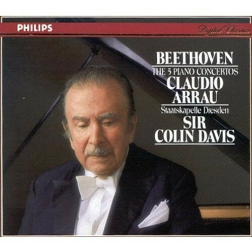 Livrenpoche : Beethoven, Claudio Arrau, Staatskapelle Dresden, Sir Colin Davis - The 5 Piano Concertos - Beethoven, Staatskapelle Dresden, Sir Colin Davis, Claudio Arrau - CD