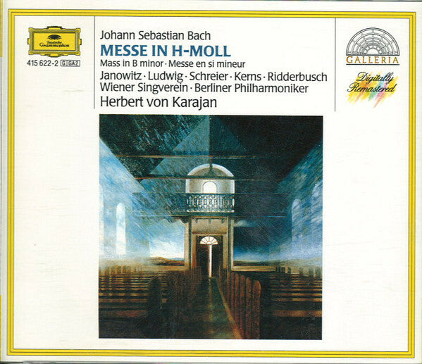 Livrenpoche : Johann Sebastian Bach - Janowitz, Ludwig, Schreier, Kerns, Ridderbusch, Wiener Singverein, Berliner Philharmoniker, Herbert von Karajan - ,Messe En Si Mi - Johann Sebastian Bach, Herbert Von Karajan - CD