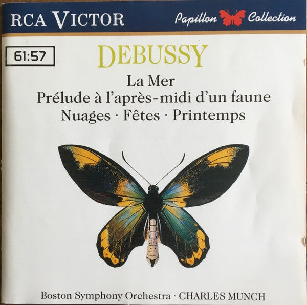 Livrenpoche : Debussy - Boston Symphony Orchestra conduced by Charles Munch - La Mer / Prèlude À L'Après-Midi D'Un Faune / Nuages / Fêtes / Printemps - Debussy - CD