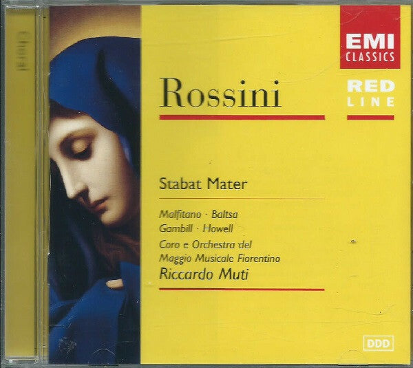 Livrenpoche : Rossini / Malfitano, Baltsa, Gambill, Howell, Coro E Orchestra Del Maggio Musicale Fiorentino, Riccardo Muti - Stabat Mater - Riccardo Muti, rossini, Baltsa, Malfitano, Gambill, Howell, Coro E Orchestra Del Maggio Musicale Fiorentino - CD