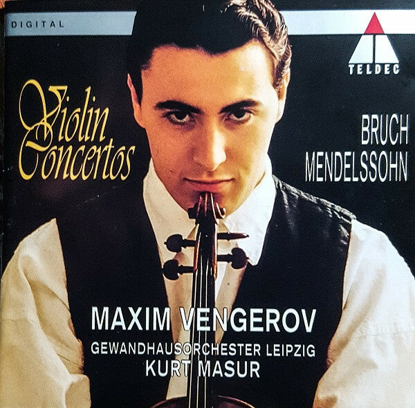 Livrenpoche : Bruch, Mendelssohn / Maxim Vengerov, Gewandhausorchester Leipzig, Kurt Masur - Violin Concertos - Mendelssohn, Maxim Vengerov, Gewandhausorchester Leipzig, Kurt Masur, Bruch - CD