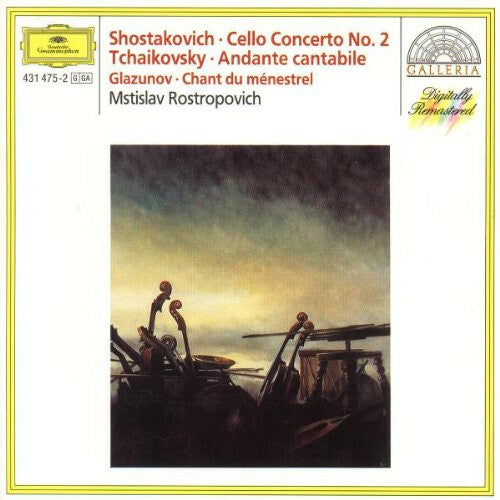 Livrenpoche : Shostakovich, Tchaikovsky, Glazunov, Mstislav Rrostropovich - Cello concerto no. 2 / andante cantabile / chant du ménestrel - Tchaikovsky, Mstislav Rostropovich, Shostakovich, Glazunov - CD