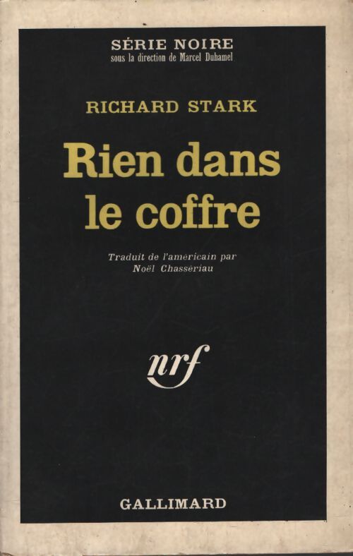 Rien dans le coffre - Richard Stark - Livre
