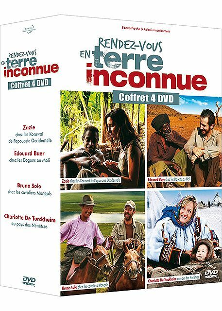 Livrenpoche : Rendez-vous en terre inconnue : Zazie, Edouard Baer, Bruno Solo & Charlotte de Turckheim (coffret 4 Dvd) - Christian Gaume, Pierre Stine, Luc Marescot - DVD