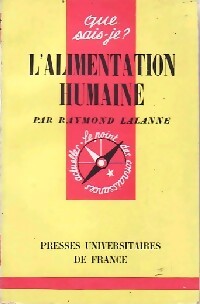 L'alimentation humaine - Raymond Lalanne - Livre