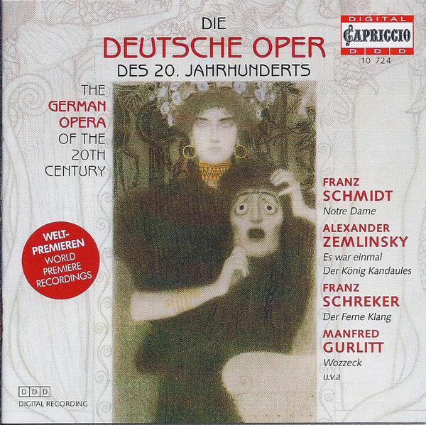 Livrenpoche : Franz Schmidt / Alexander Zemlinsky / Franz Schreker / Manfred Gurlitt - Die Deutsche Oper Des 20. Jahrhunderts (Weltpremieren) - Franz Schmidt, Alexander Zemlinsky, Franz Schreker, Manfred Gurlitt - CD