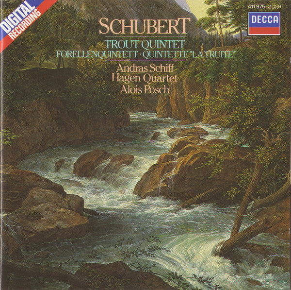 Livrenpoche : Schubert, Andras Schiff, Hagen Quartet, Alois Posch - Trout Quintet - Schubert, András Schiff, Hagen Quartet, Alois Posch - CD
