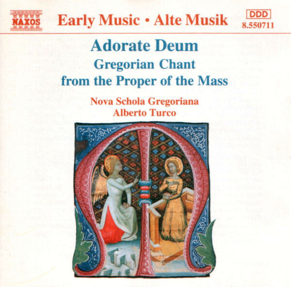 Livrenpoche : Nova Schola Gregoriana, Alberto Turco - Adorate Deum ? Gregorian Chant From The Proper Of The Mass - Nova Schola Gregoriana, Alberto Turco - CD