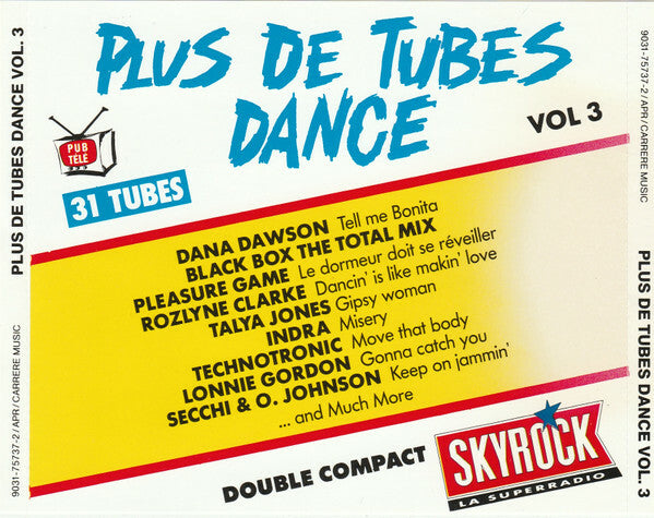 Livrenpoche : Plus De Tubes Dance Vol. 3 - Collectif - CD