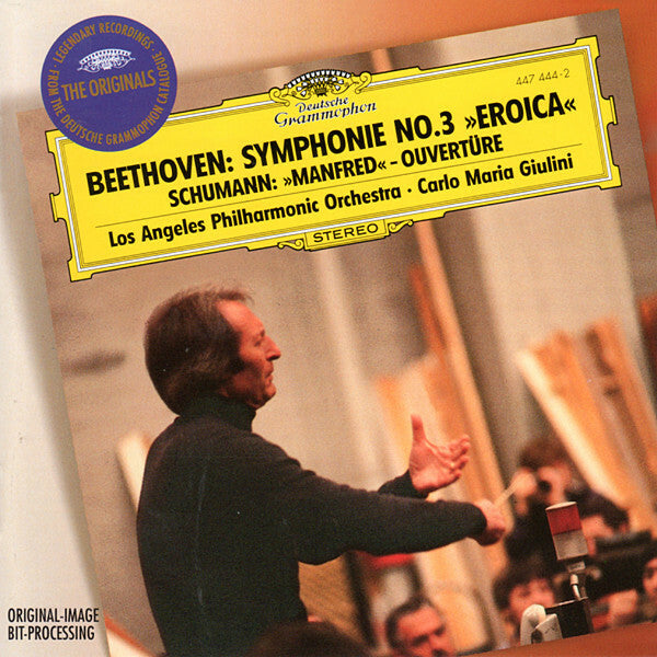 Livrenpoche : Beethoven, Schumann - Los Angeles philharmonic orchestra carlo maria giulini - Beethoven : Symphonie no.3 »eroica« , schumann : »manfred« - Ouvertüre - Beethoven, Schumann - CD